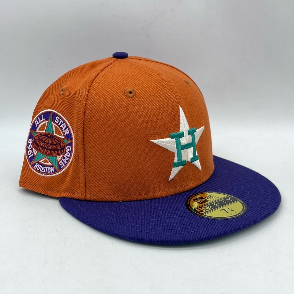 New Era Houston Astros Cactus Fruit 7 1/4 Burnt Orange ASG Patch NWT